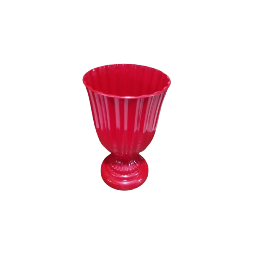 Vaso Ps Gomo de Plástico P - Vermelho - Vermelho - i9festas