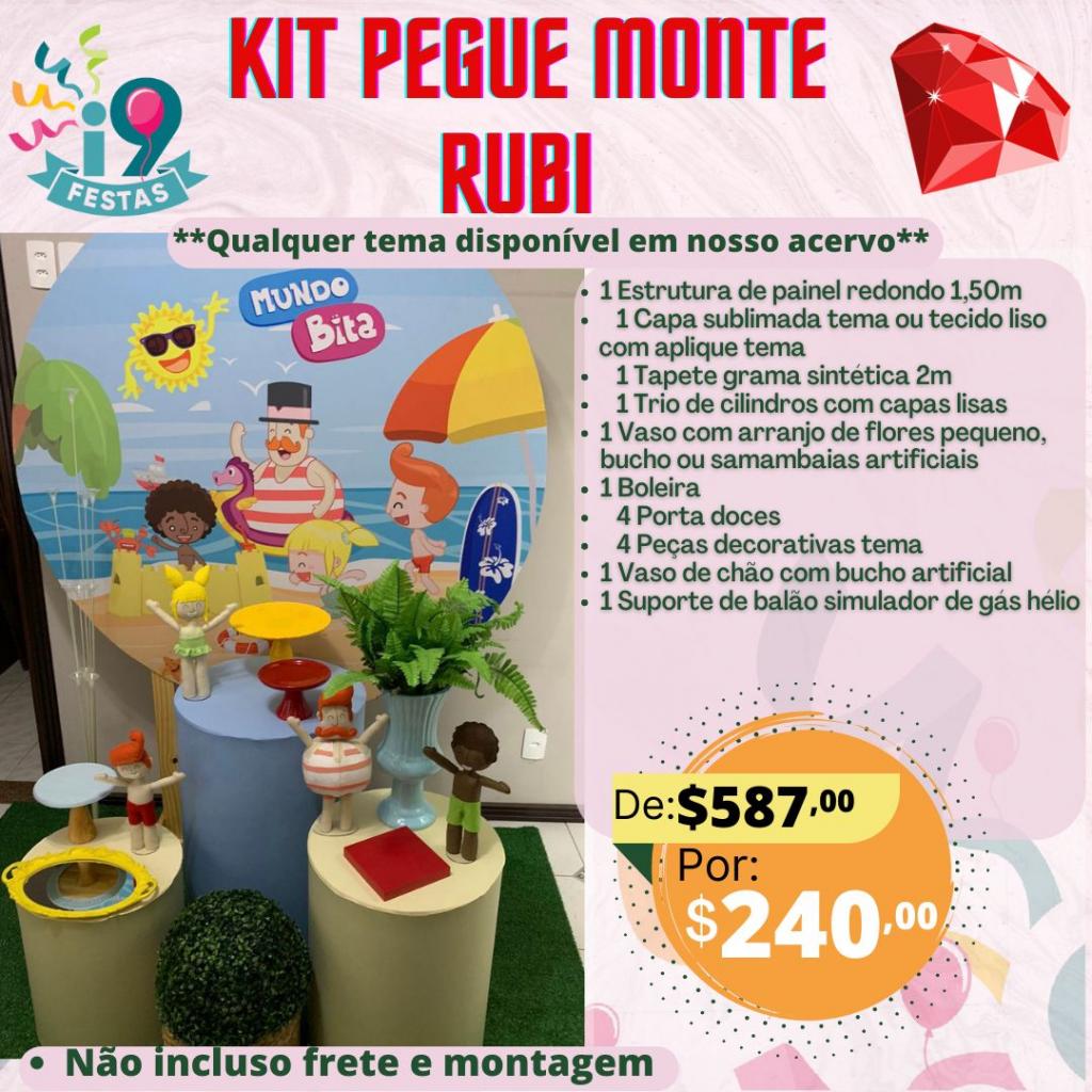 Kit Pegue Monte Rubi - Mundo Bita - i9festas