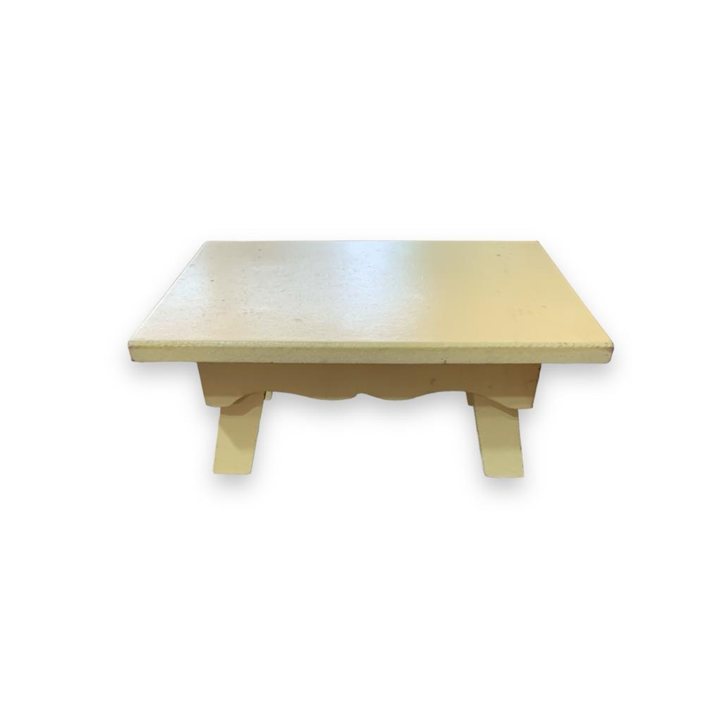 Banquinho Mdf - Amarelo Candy - Amarelo Candy - i9festas