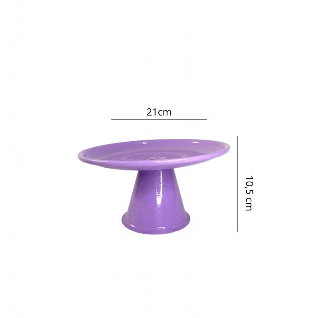 Porta Doce Metal Roxo M - Roxo - i9festas