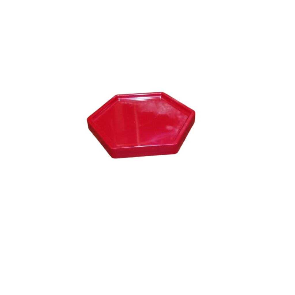 Bandeja Hexagonal - Vermelho P - Vermelho - i9festas
