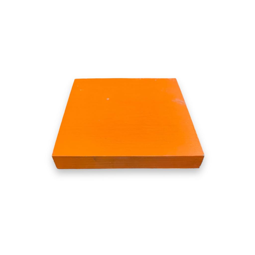 Bandeja Mdf Quadrada - Laranja - Laranja - i9festas