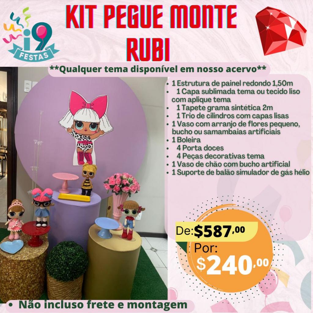 Kit Pegue Monte Rubi - Lol - i9festas
