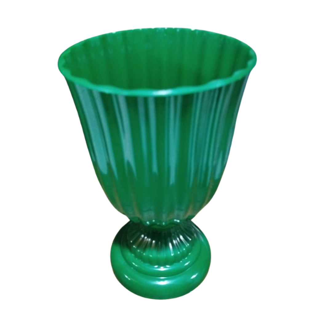 Vaso Ps Gomo de Plástico P - Verde Bandeira - Verde Bandeira - i9festas