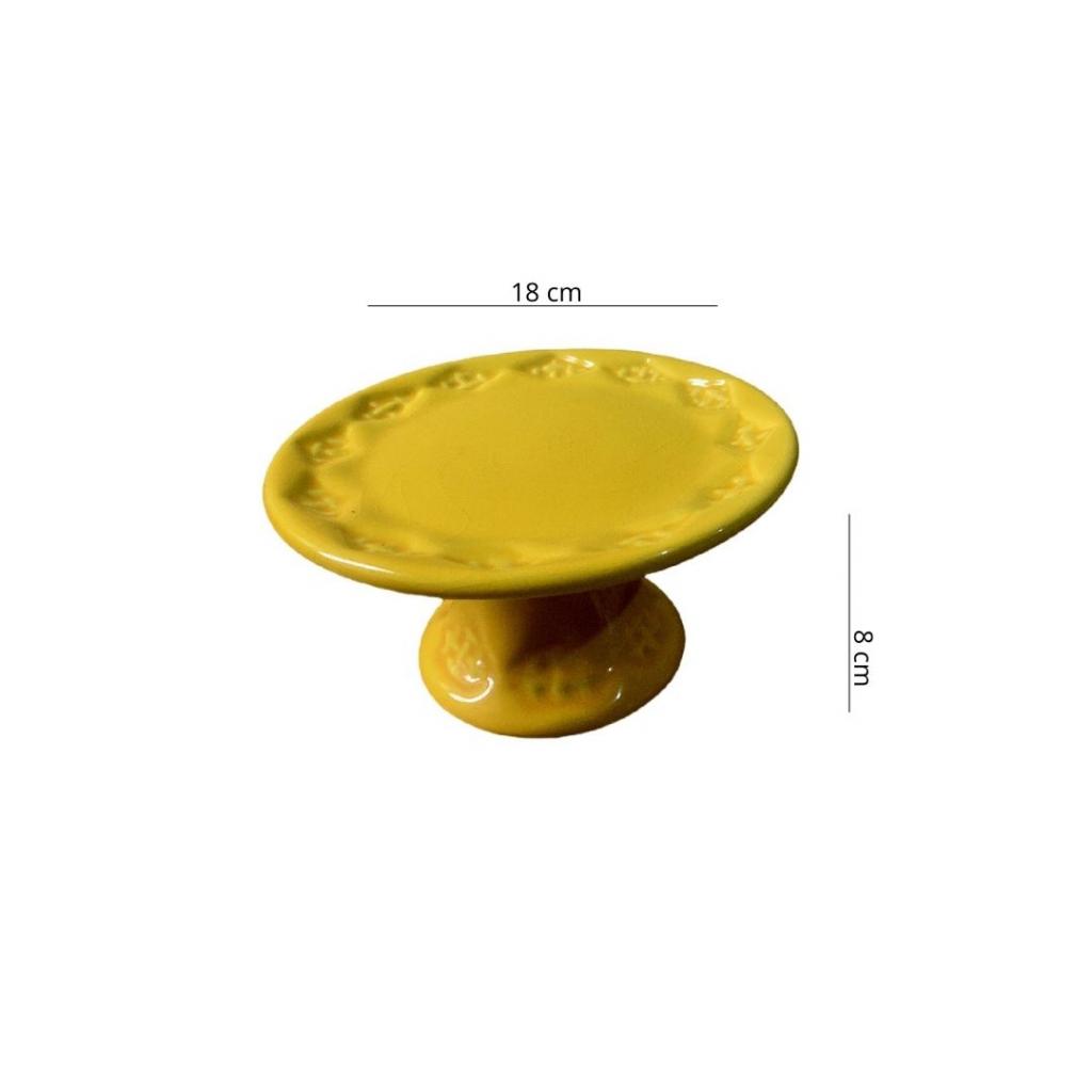 Porta Doce Amarelo P - Amarelo - i9festas
