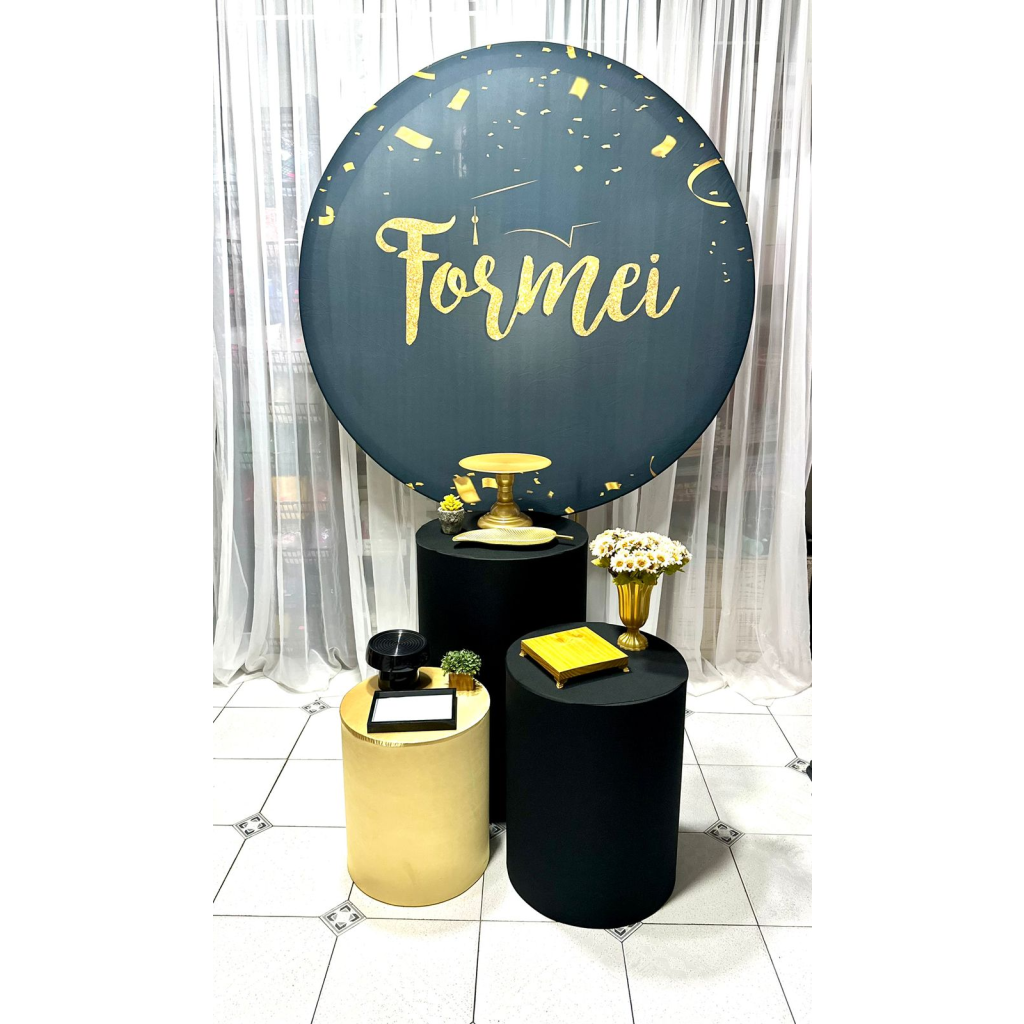 Kit Pegue Monte Pérola - Formei Painel Preto - i9festas
