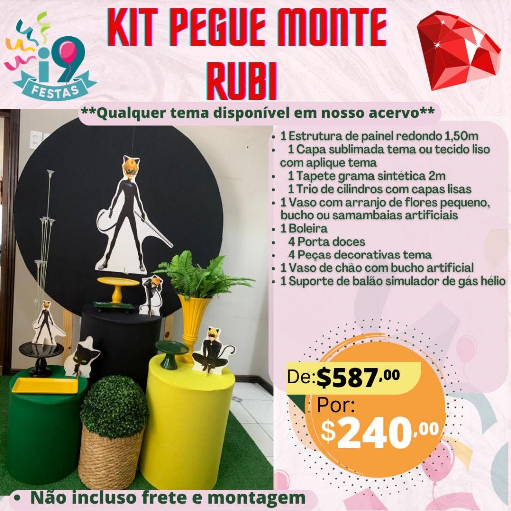 Kit Pegue Monte Rubi - Cat Noir - i9festas