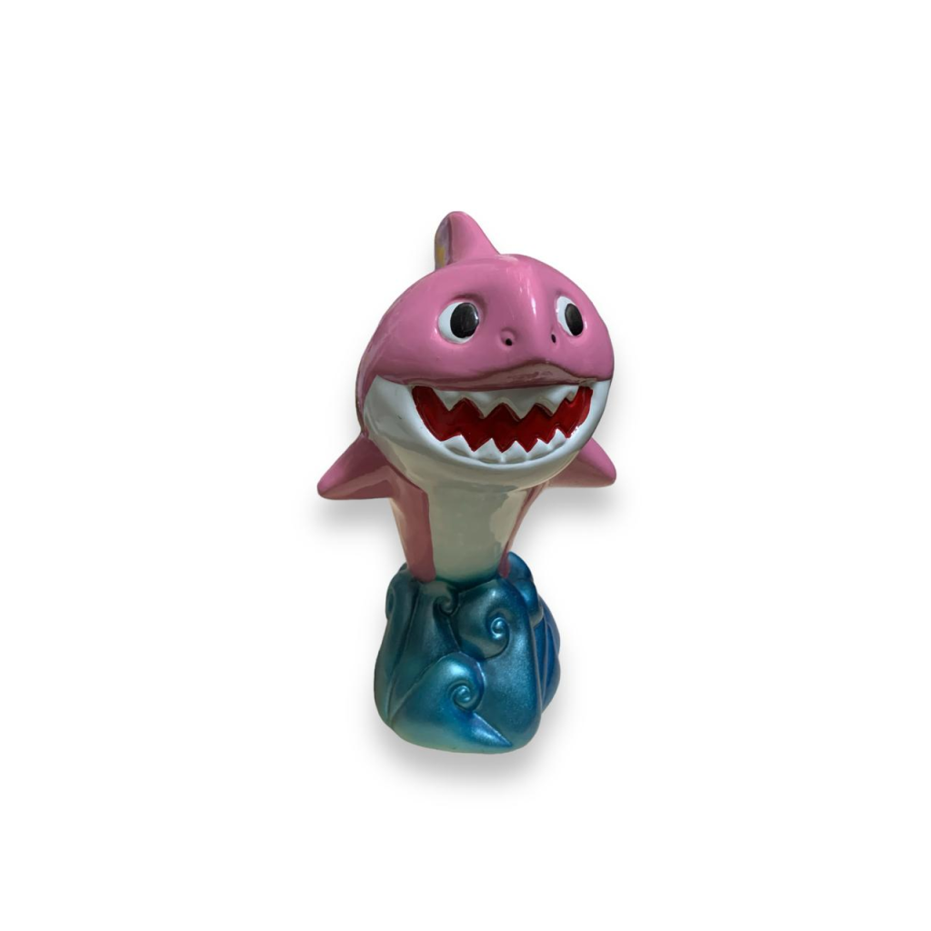 Baby Shark de Cerâmica - Rosa - Rosa - i9festas