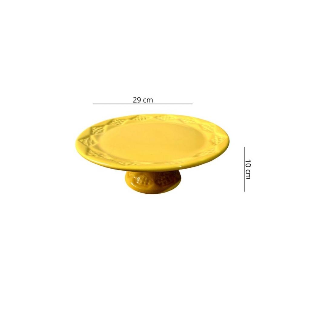 Porta Doce Amarelo Baixo G - Amarelo - i9festas