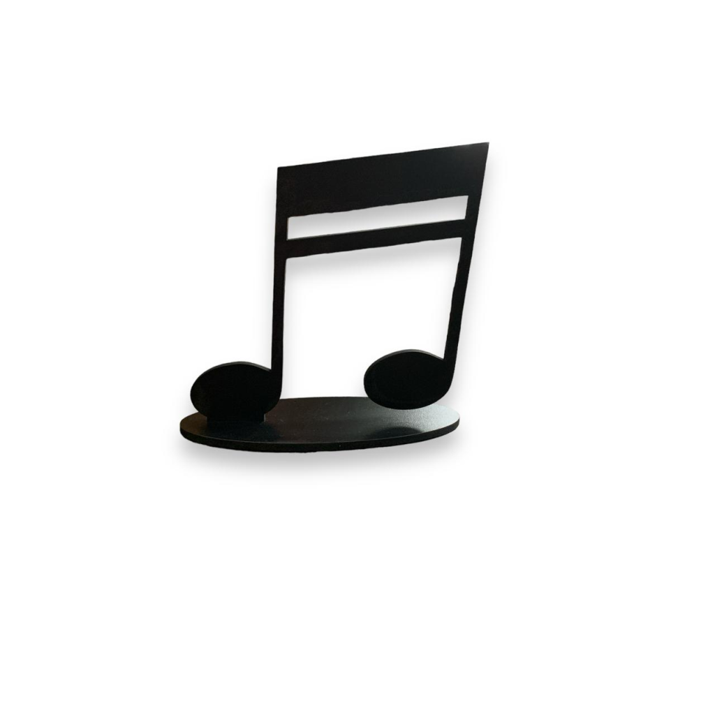 Nota Musical de Mdf | Tipo 2 - Preto - i9festas