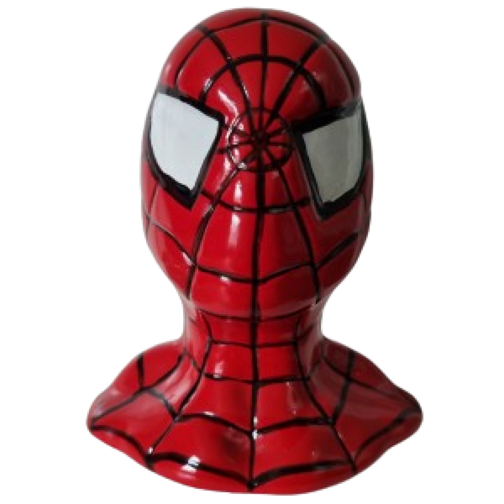 Cabeça Homem Aranha Cerâmica - i9festas