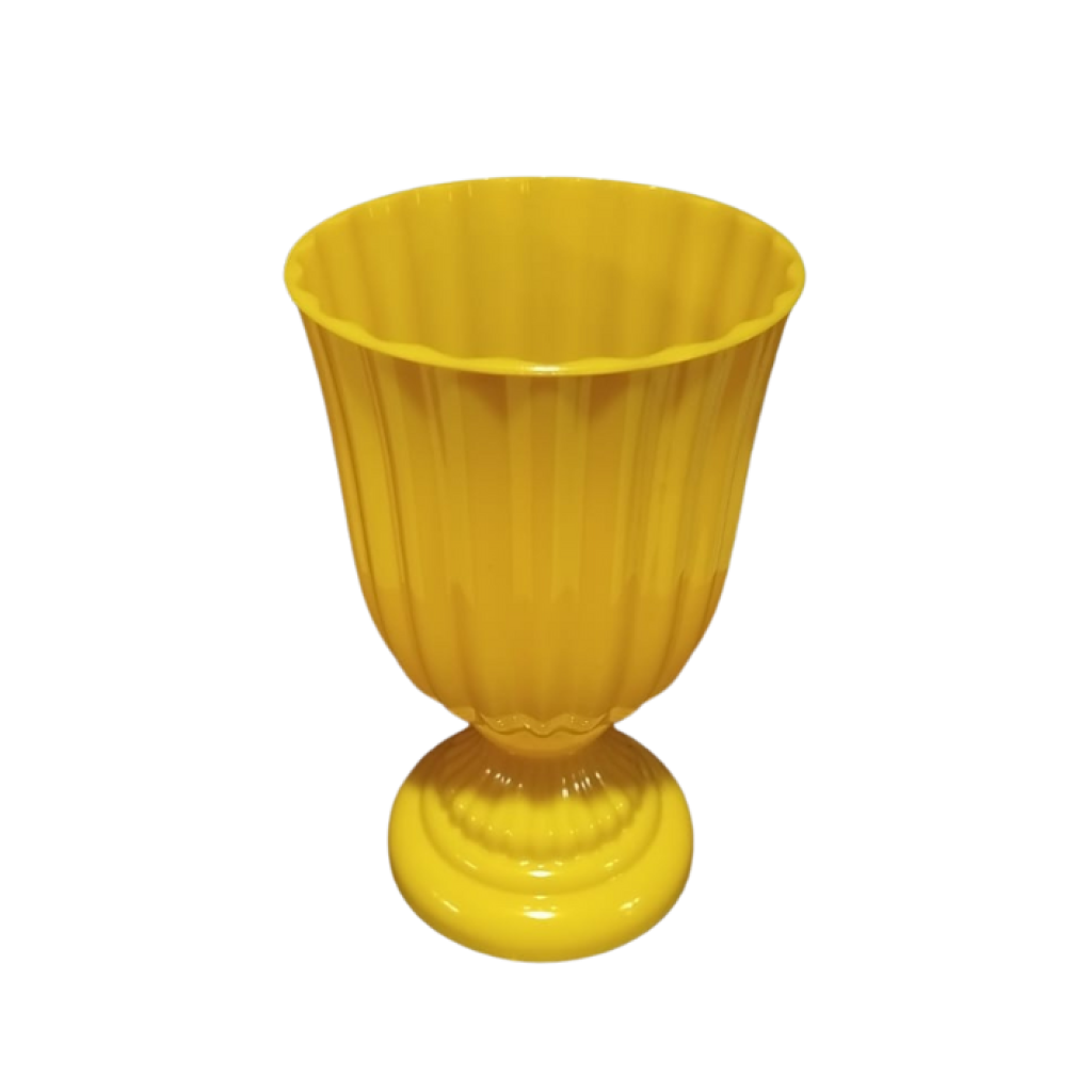 Vaso Ps Gomo de Plástico P - Amarelo - Amarelo - i9festas