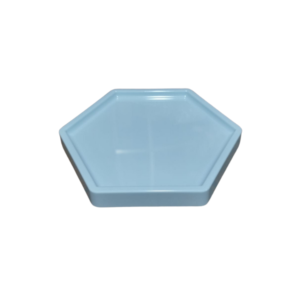 Bandeja Hexagonal - Azul Candy P - Azul Candy - i9festas