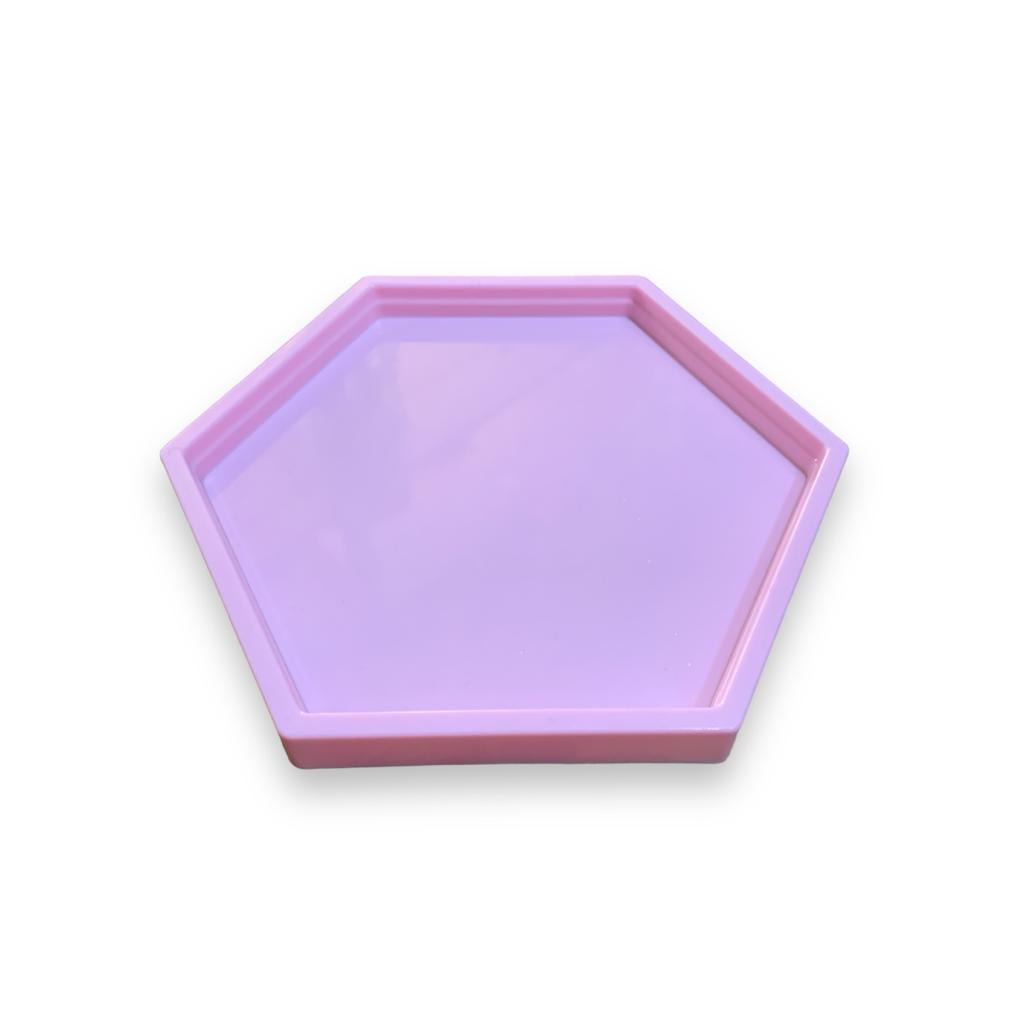 Bandeja Hexagonal M - Rosa - Rosa - i9festas