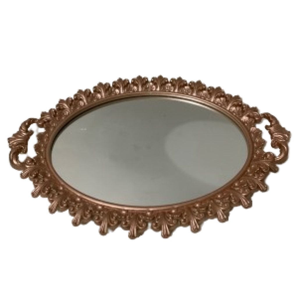 Bandeja Oval Rose Gold - i9festas