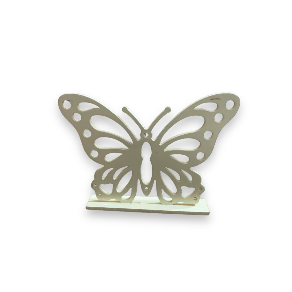 Borboleta 3D Mdf - Amarelo Candy - Amarelo Candy - i9festas
