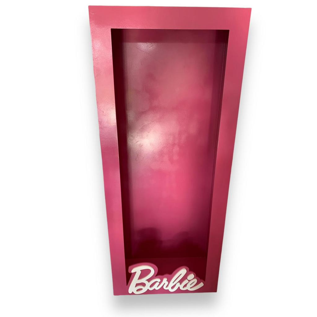 Caixa da Barbie Mdf - Rosa - i9festas