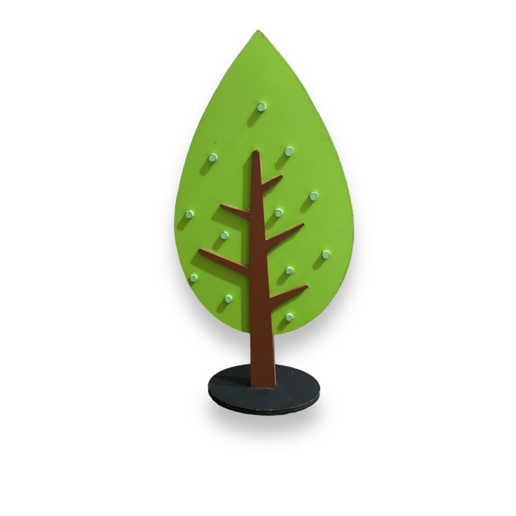 Mini Pinheiro Mdf - Marrom,Verde - i9festas