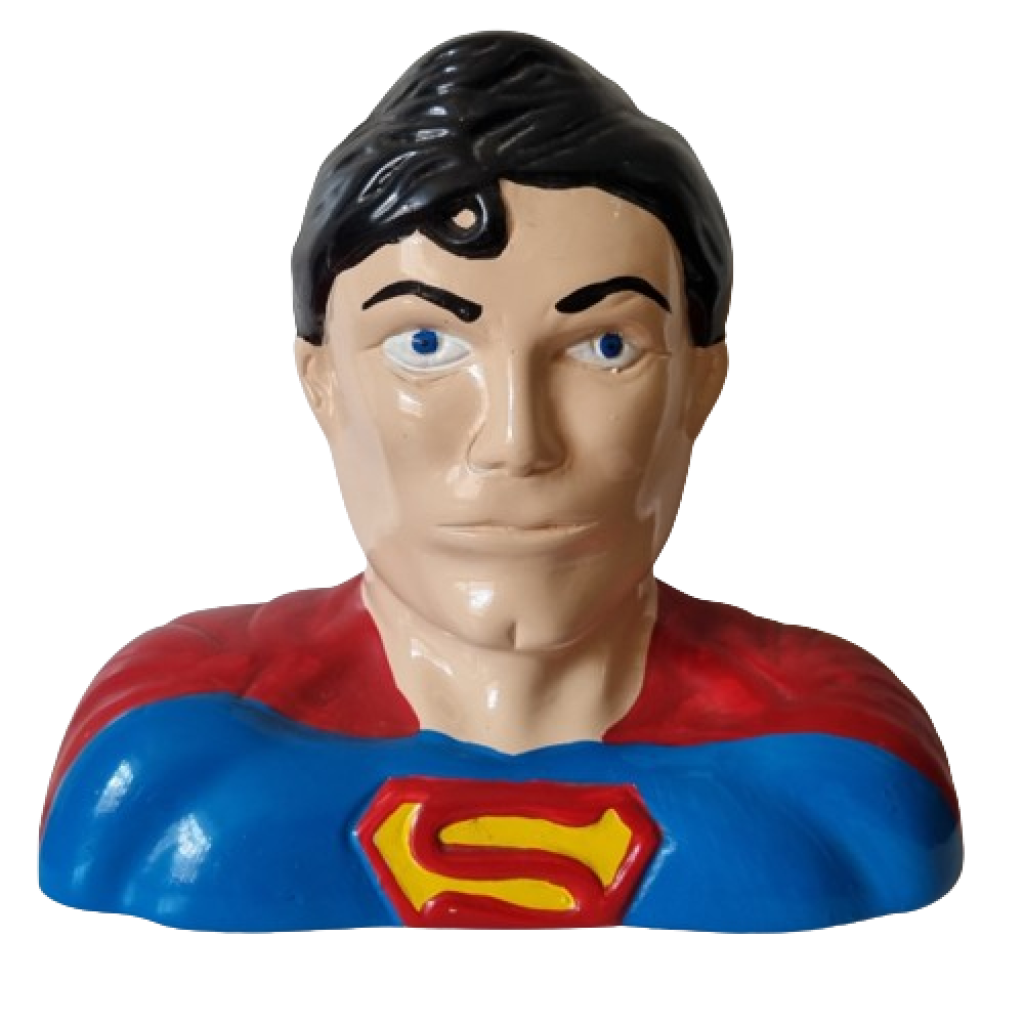 Cabeça Super Man Cerâmica - i9festas