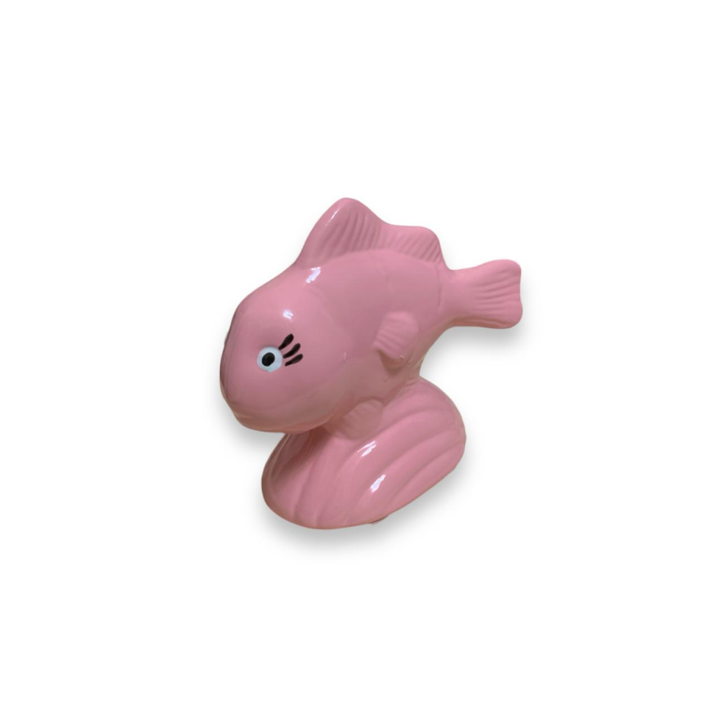 Peixe de Cerâmica - Rosa - Rosa - i9festas