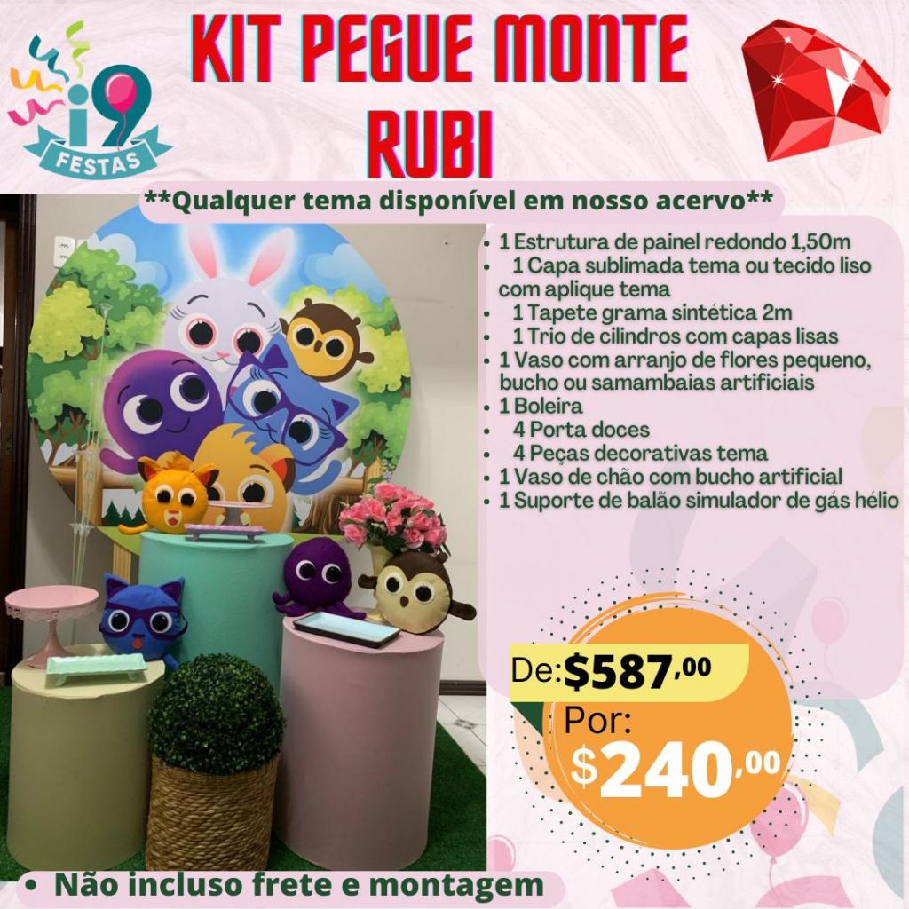Kit Pegue Monte Rubi - Bolofofos - i9festas