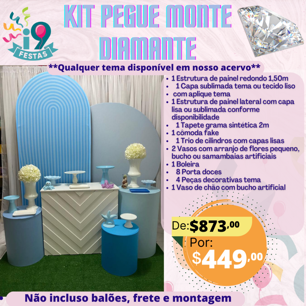 Pegue Monte Diamante - Fundo Do Mar - i9festas