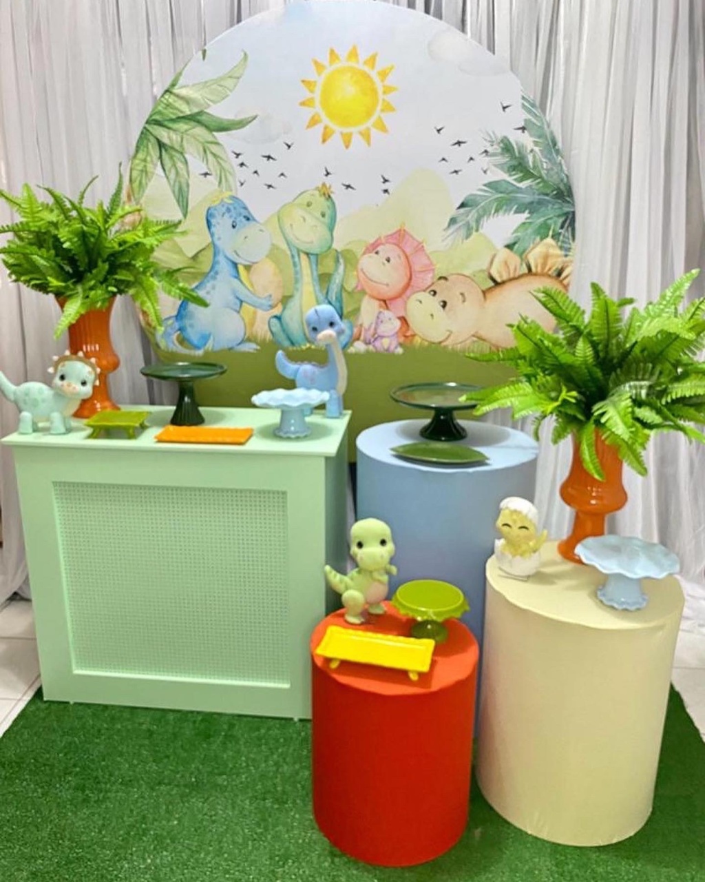 Kit Pegue Monte Esmeralda - Dino Baby Candy Colors - i9festas