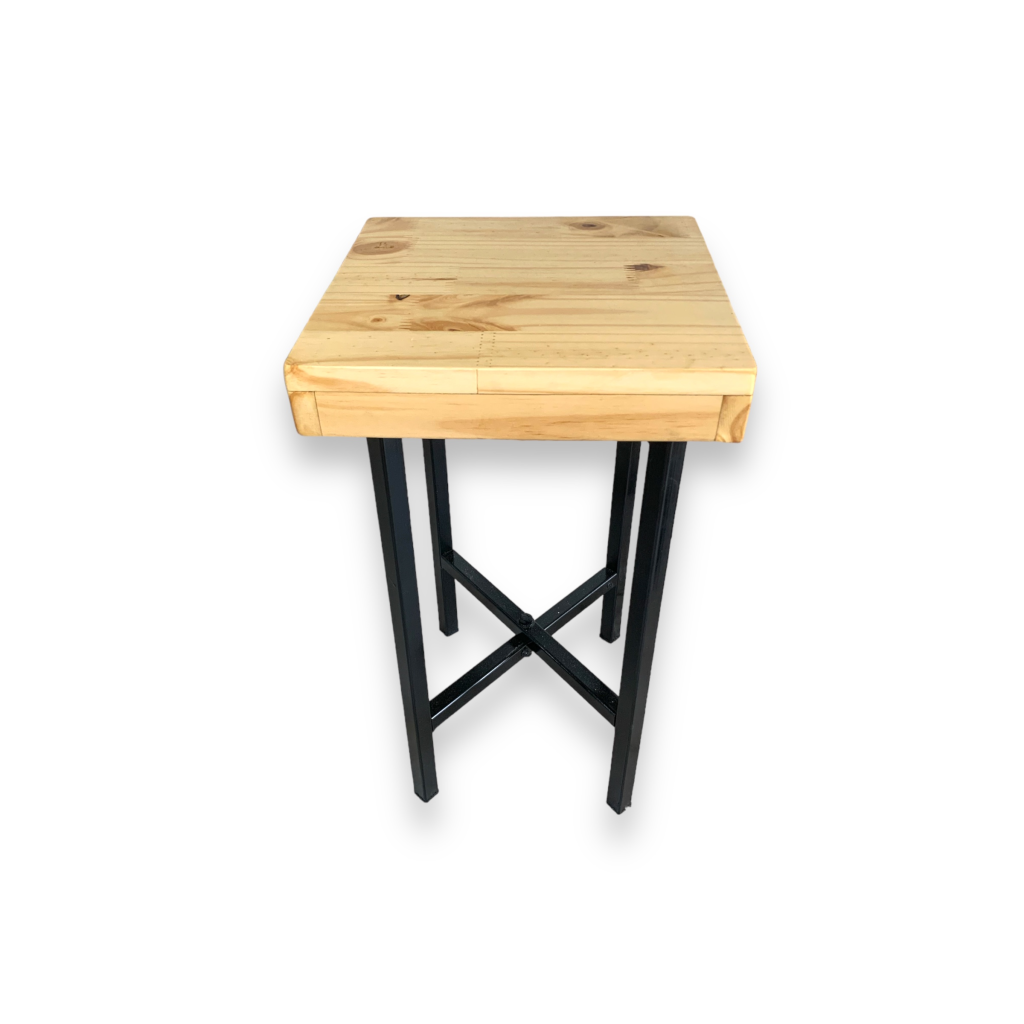 Mesa Industrial Desmontável Preta Pp - Preto - i9festas