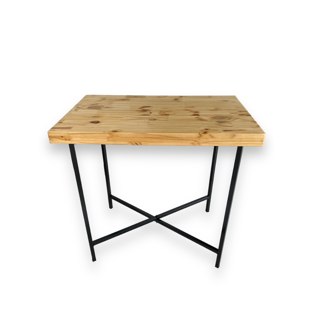 Mesa Industrial Desmontável Preta G - Preto - i9festas