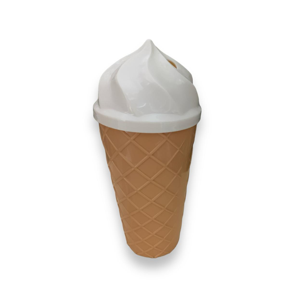 Copo de Sorvete Com Casquinha - Branco - i9festas