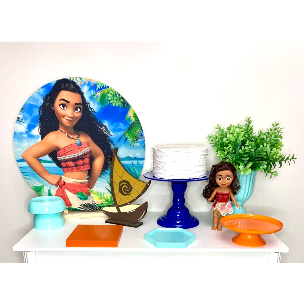 Kit Pegue Monte Mini Festa - Moana - i9festas