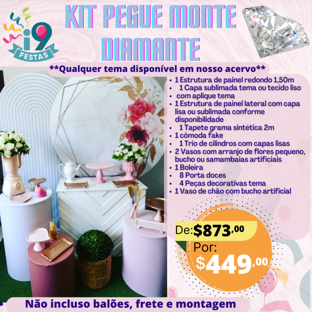 Pegue Monte Diamante - Rosas - i9festas