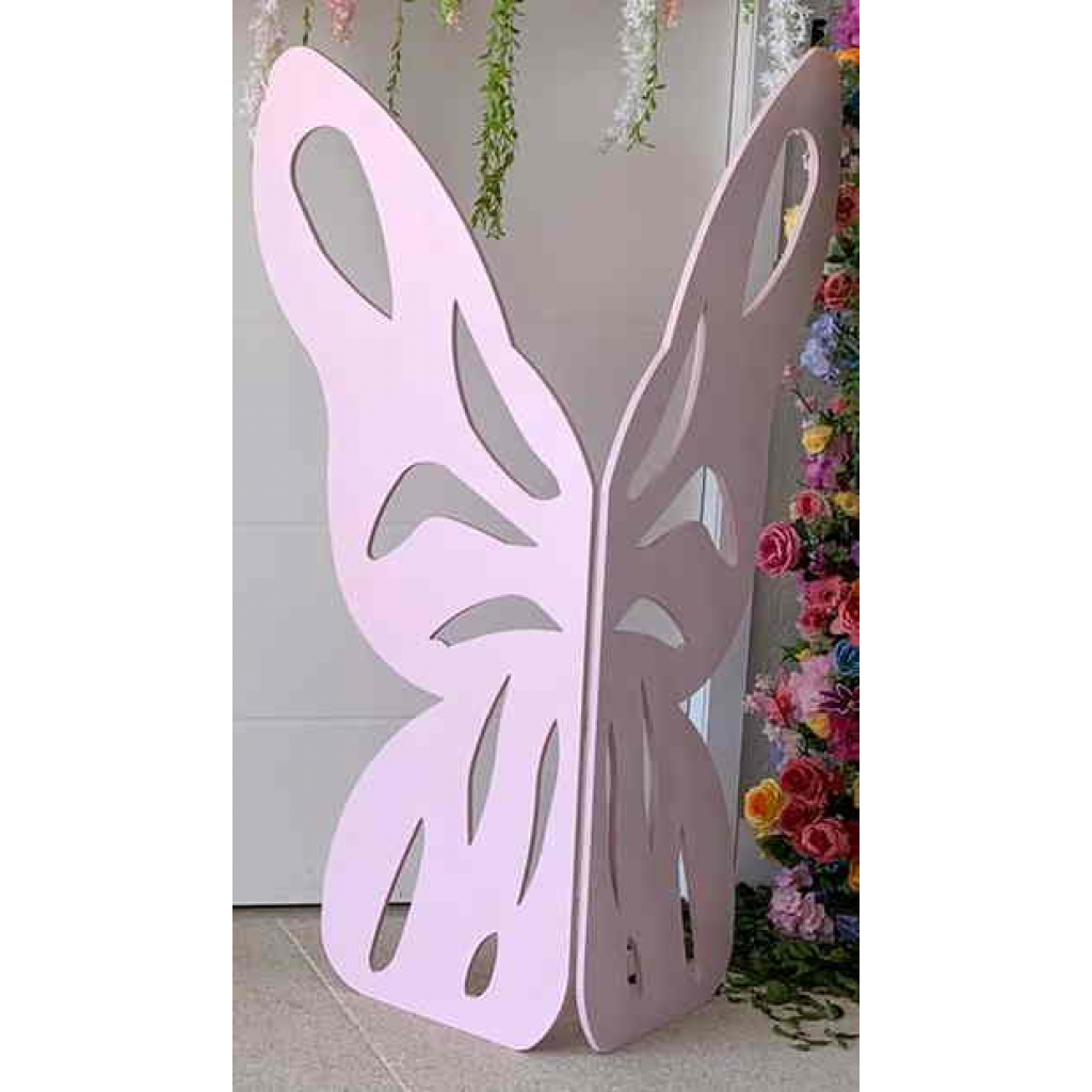 Borboleta Gigante 3D - 1,80 M - Rosa - i9festas