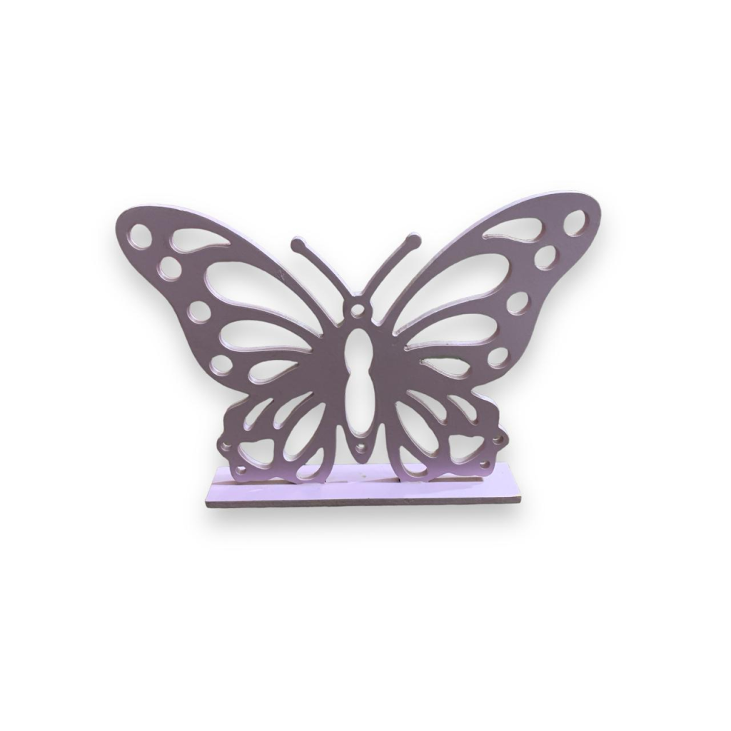 Borboleta 3D Mdf - Lilás - Lilás - i9festas