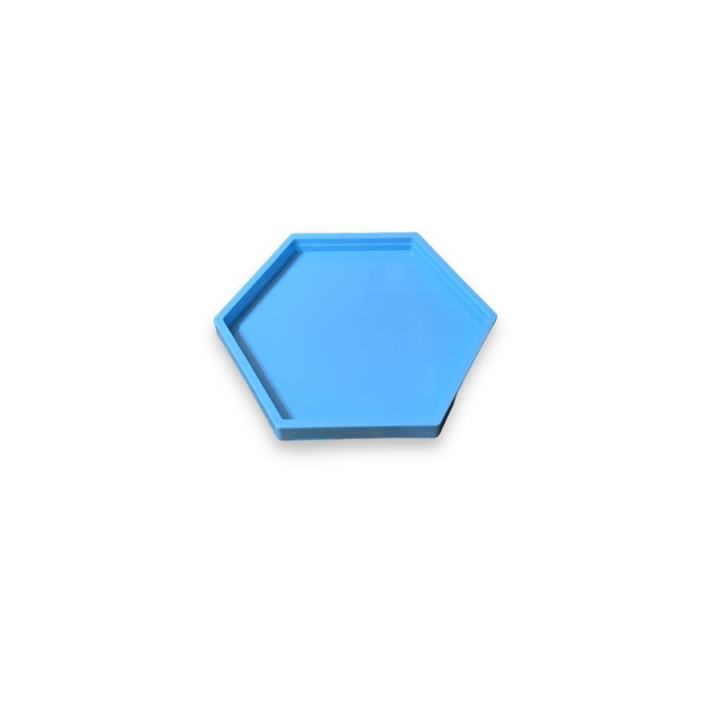 Bandeja Hexagonal - Azul Bebê M - Azul Bebê - i9festas