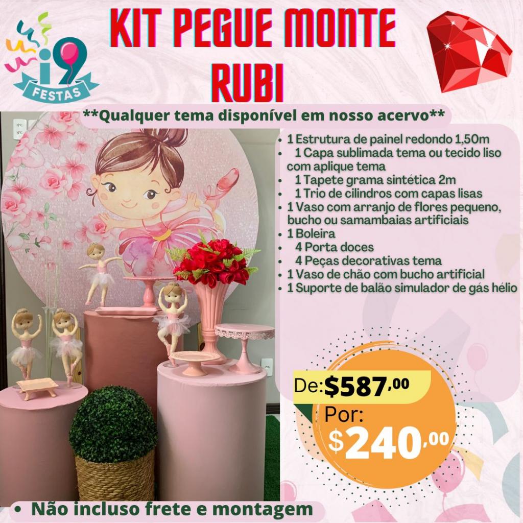 Kit Pegue Monte Rubi - Bailarina - i9festas