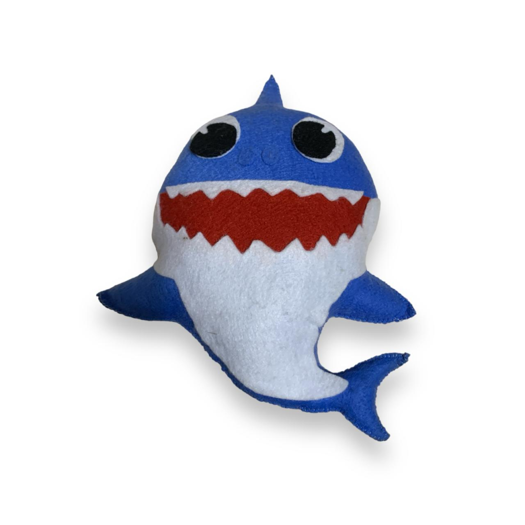 Baby Shark de Feltro - Azul - Azul - i9festas