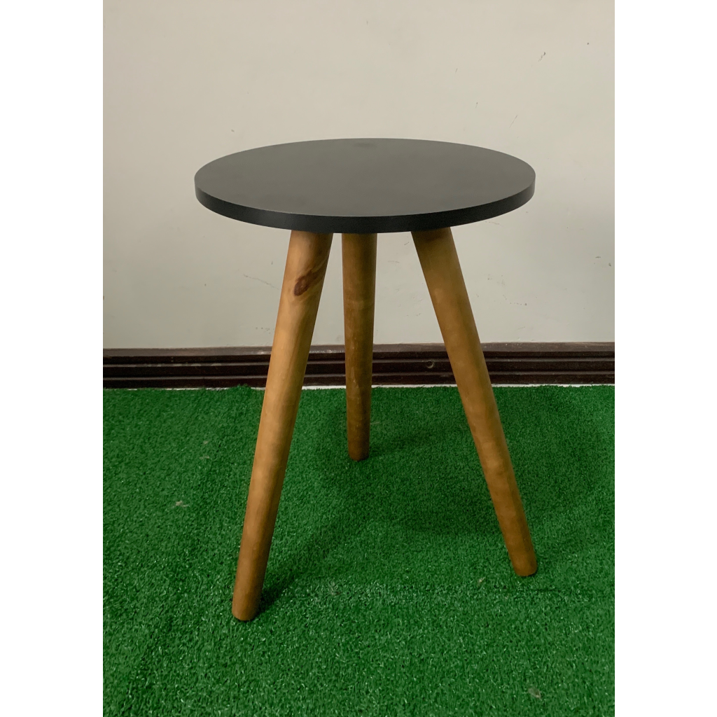 Mesa Pé Palito Preta P - i9festas