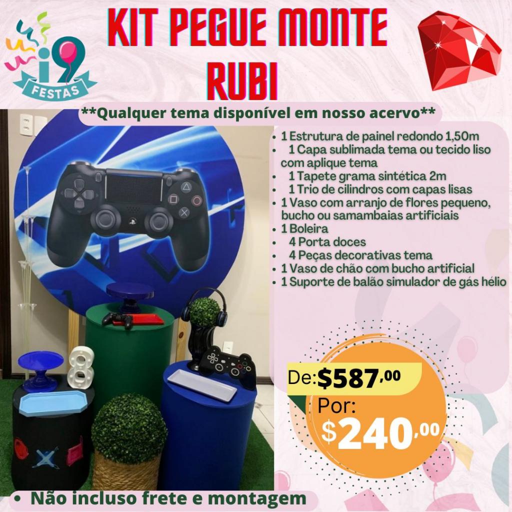 Kit Pegue Monte Rubi -  Playstation - i9festas