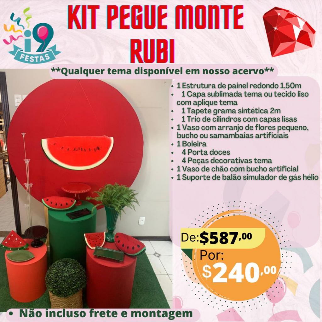 Kit Pegue Monte Rubi - Melancia - i9festas