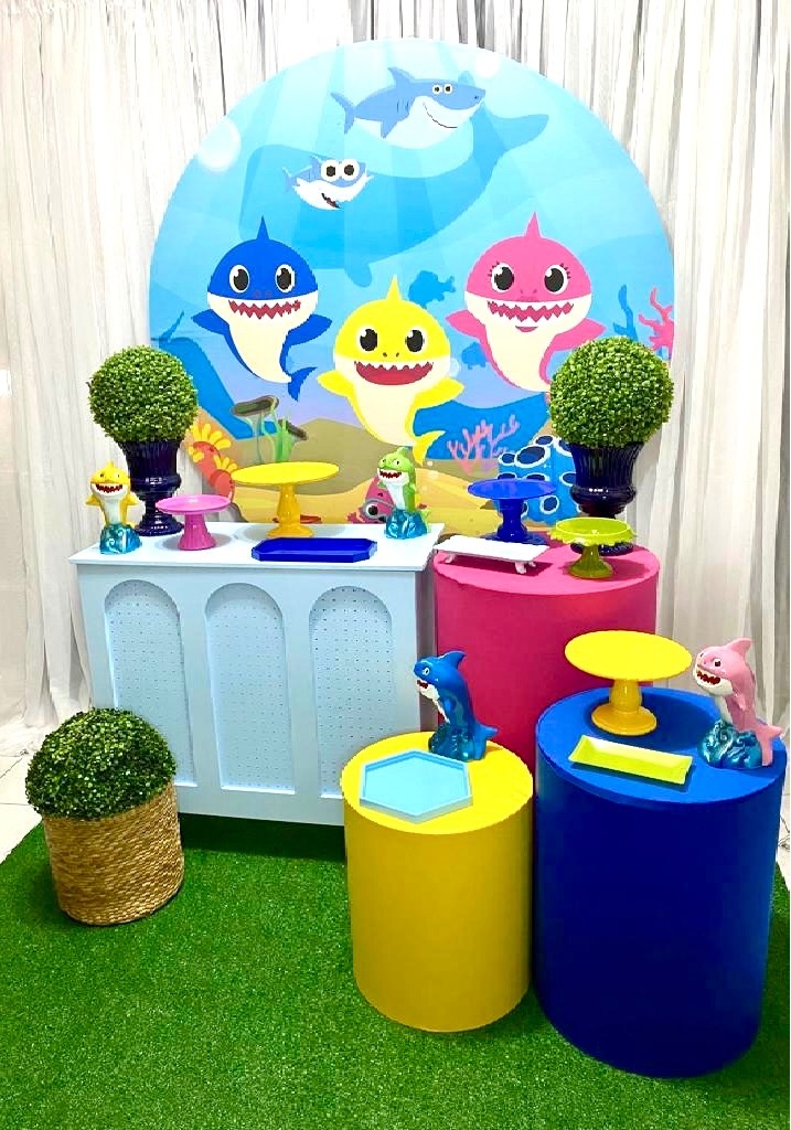 Kit Pegue Monte Esmeralda - Baby Shark - i9festas
