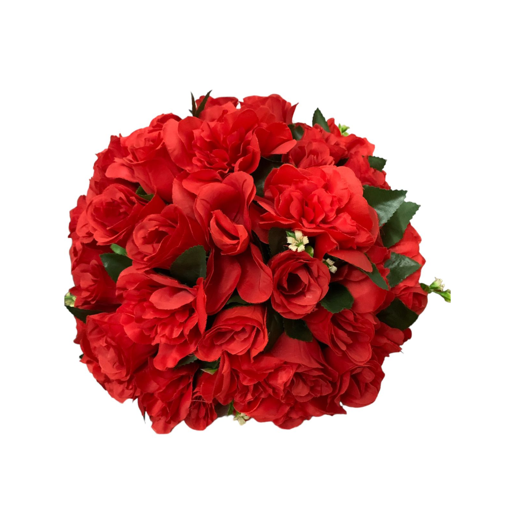 Arranjo de Flores Artificiais Pequeno Vermelho - Vermelho - i9festas