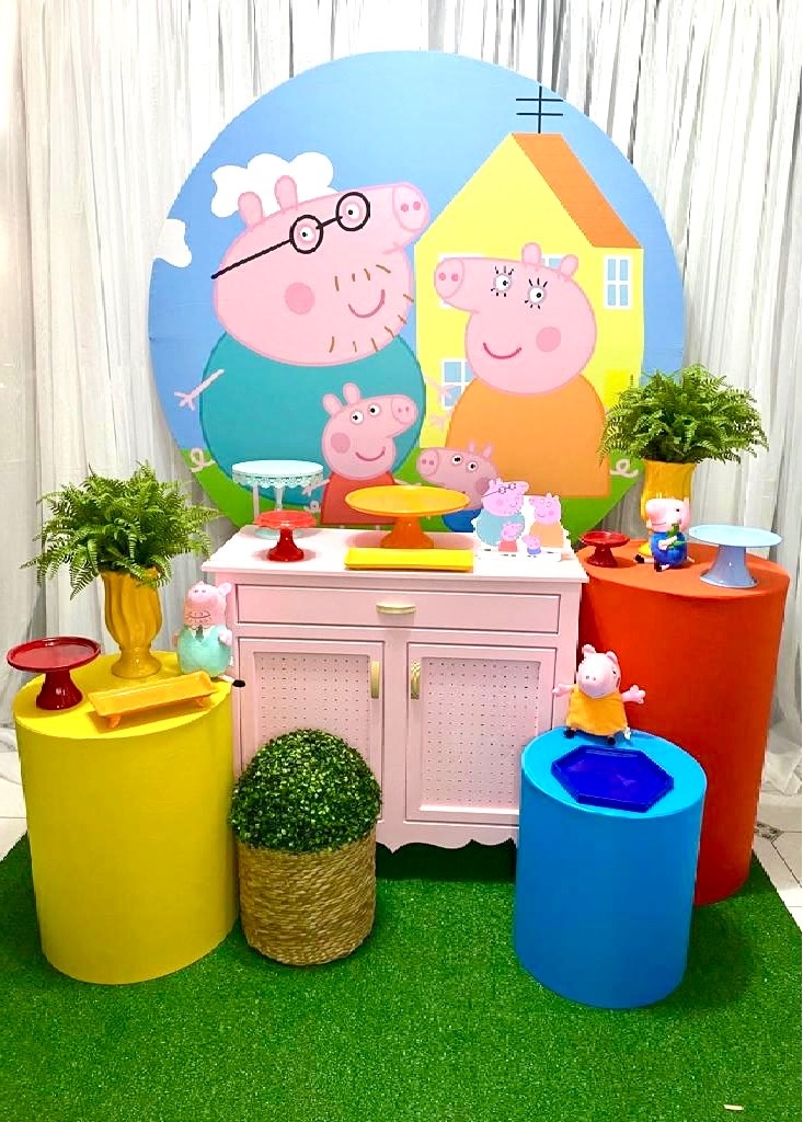 Kit Pegue Monte Esmeralda - Peppa Pig Casinha - i9festas