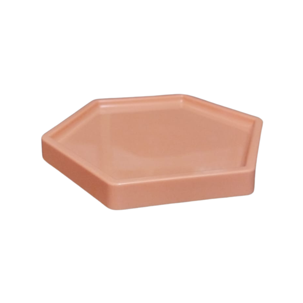 Bandeja Hexagonal - Pêssego Pp - Pêssego - i9festas