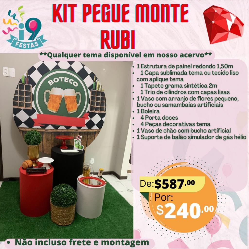 Kit Pegue Monte Rubi - Boteco - i9festas