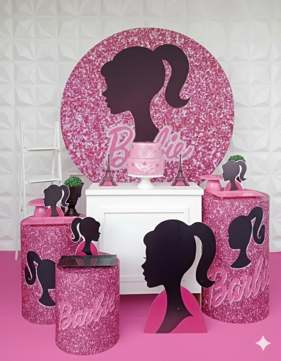 Barbie Silhuete Ouro - GabiSantosDecor