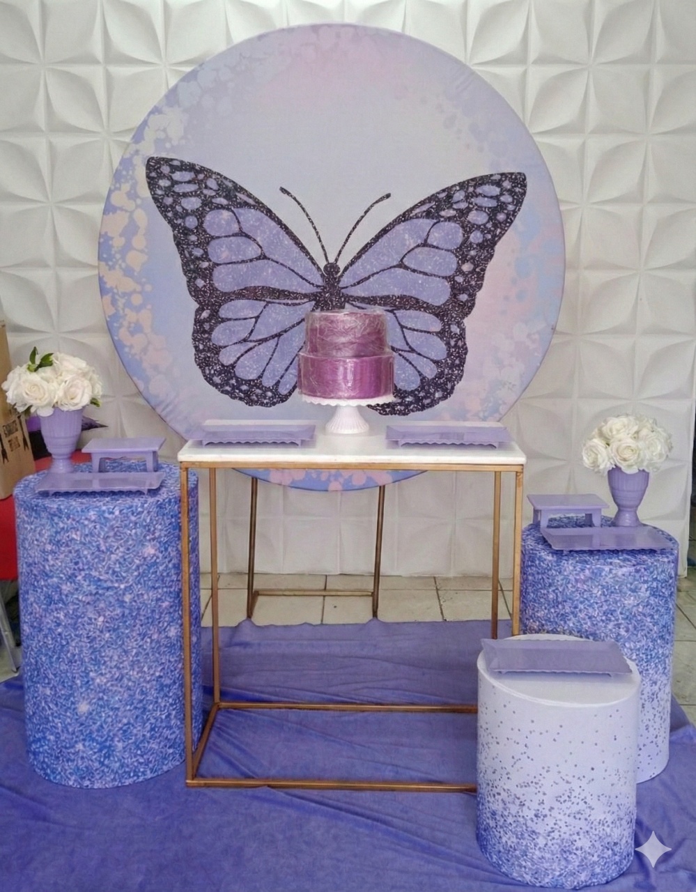 Borboleta Lilás 2 - GabiSantosDecor