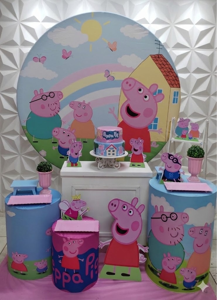Peppa Pig Ouro  - GabiSantosDecor