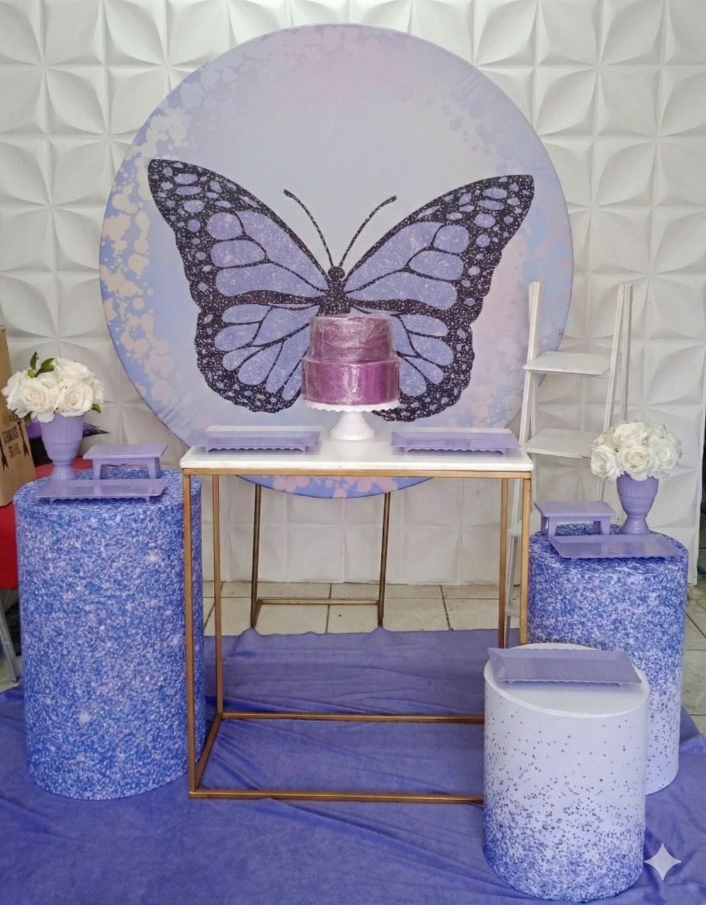 Borboleta Lilás 3 - GabiSantosDecor
