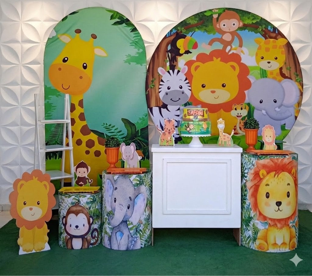Safari Laranja Luxo  - GabiSantosDecor